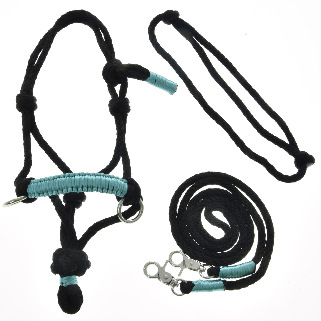 LarDen Hobby Horse Zubehör SeilSet - Halfter mit Zügel & Halsring für Grösse S Steckenpferd | Stockp