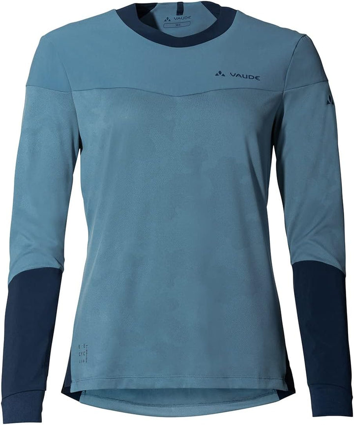 VAUDE Damen Women's Moab Ls Pro Shirt T-Shirt, Blue Gray
