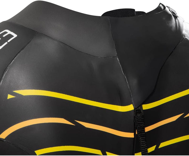 ZONE3 Thermo-Neoprenanzug für Damen, Schwarz, Orange und Gelb, warme Thermoschicht, leicht zu dehnen