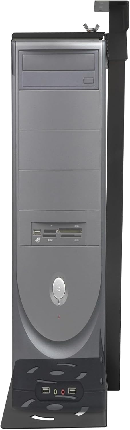 WooDerson Hängende Computer-Host-Halterung, Kaltwalzstahl Computer Aufhängung Halter, Desktop-Host-B