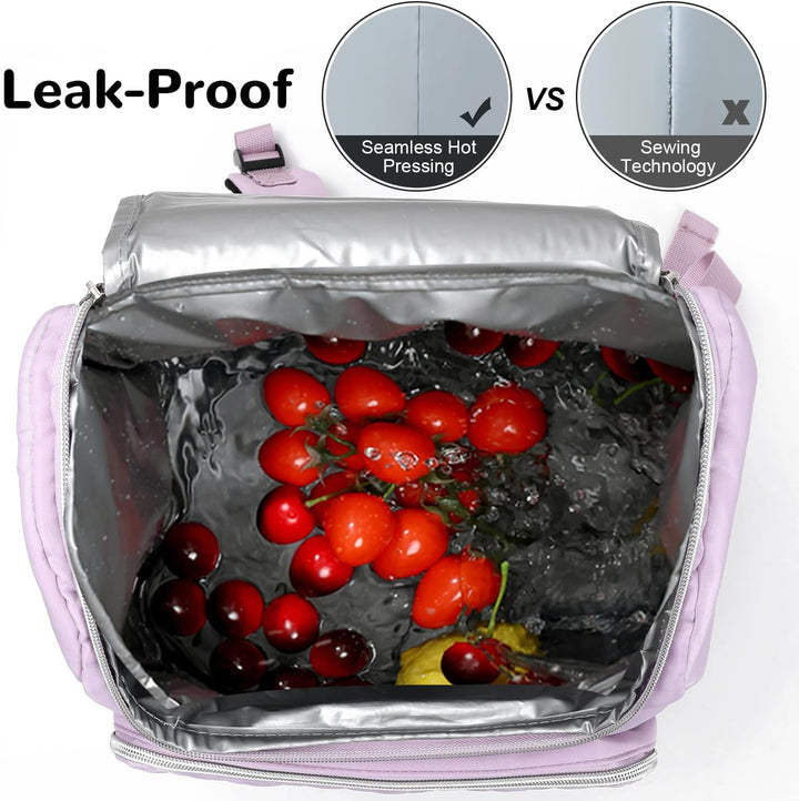 17L Kühlrucksack Damen, Thermo Rucksack Klein, Thermo Kühltasche Rucksack für Camping Picknick Stran