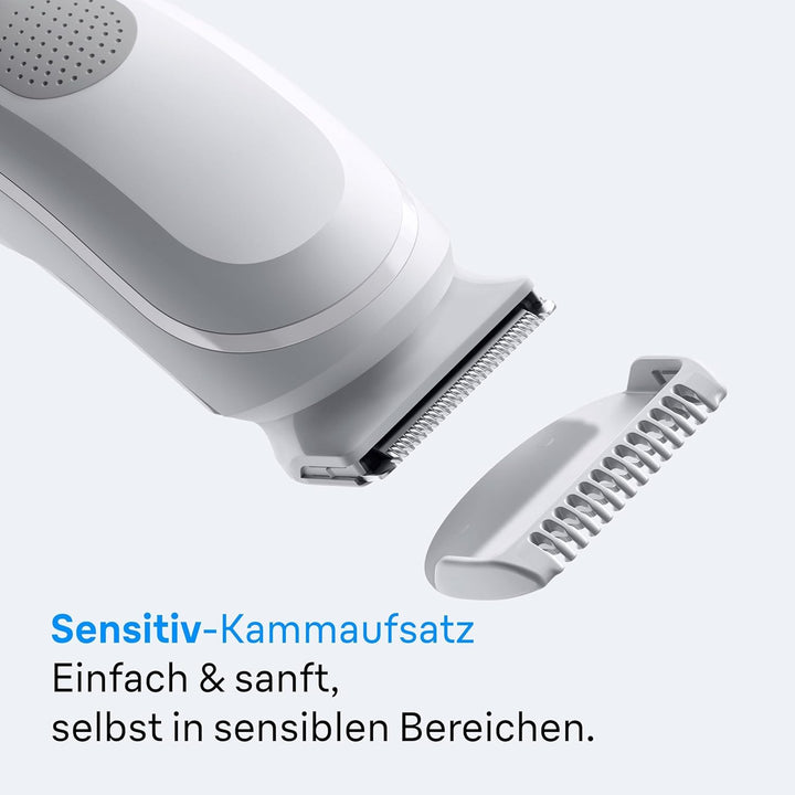 Braun Bodygroomer Series 3, Elektrischer Körperrasierer Herren mit 3 Zubehörteile, Kabelloser Trimme