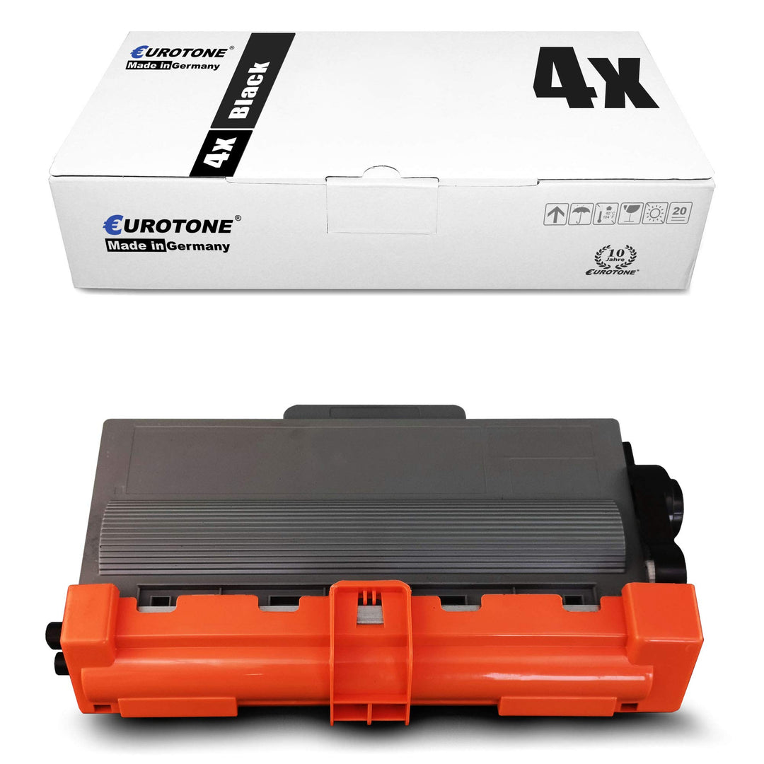4X Müller Printware Toner für Brother DCP 8110 8155 8250 DN ersetzt TN3380 Schwarz TN-3380 Black 4x