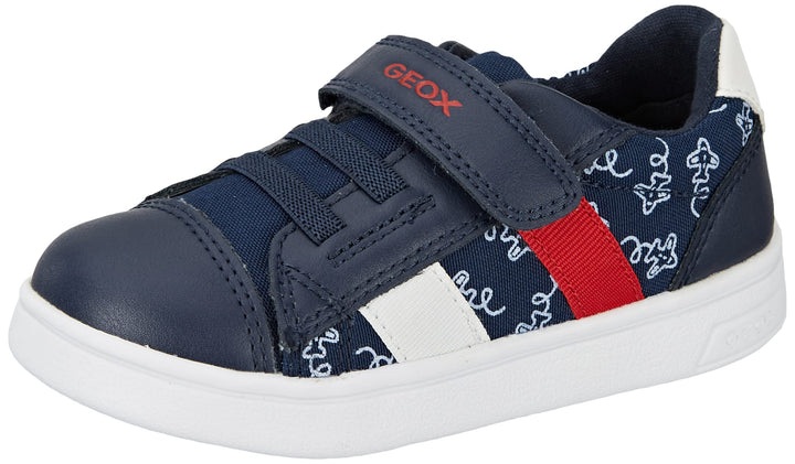 Geox Baby-Jungen B Djrock Boy Sneaker 22 EU Navy Red, 22 EU Navy Red