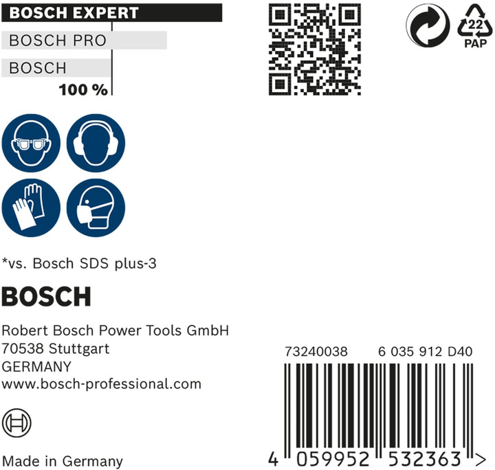 Bosch Professional 10x Expert SDS plus-7X Hammerbohrer (für Stahlbeton, Ø 6,50x165 mm, Zubehör Bohrh