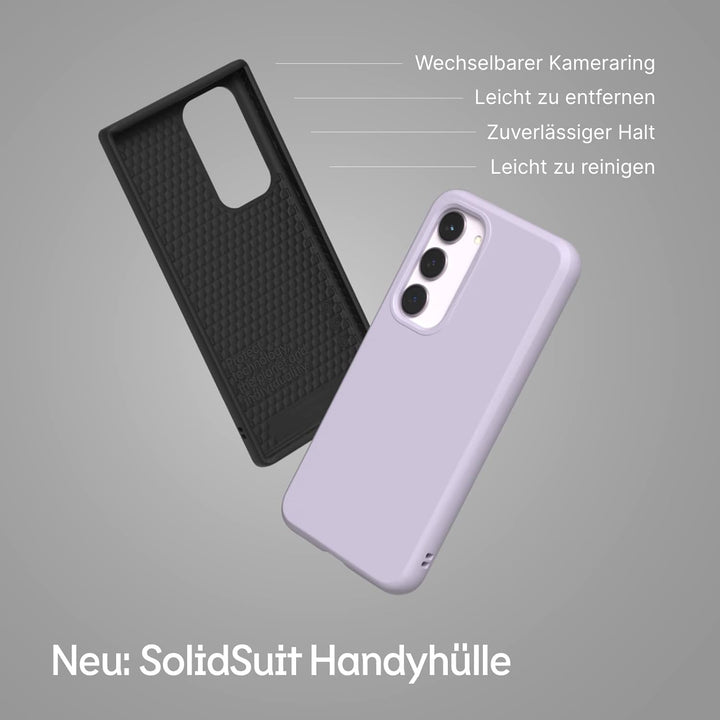 RhinoShield Case kompatibel mit [Galaxy S23 Ultra] | SolidSuit - Stossdämpfende &amp; schlanke Schutzhül