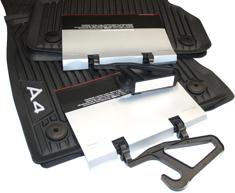 Original Audi A4 B9 8W Fussmatten Gummi Premium Gummimatten Allwetter 4-teilig vorn+hinten 8W1061501