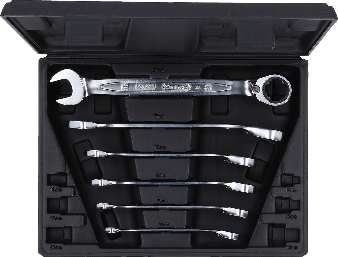 KS Tools 503.4646 GEARplus Ratschenringmaulschlüssel-Satz, umschaltbar, 6-tlg.