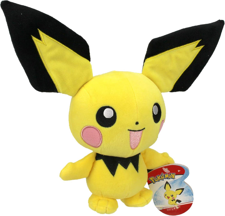 Pokémon PKW0553-20cm Plüsch - Pichu, offizielles Plüsch, Pichu