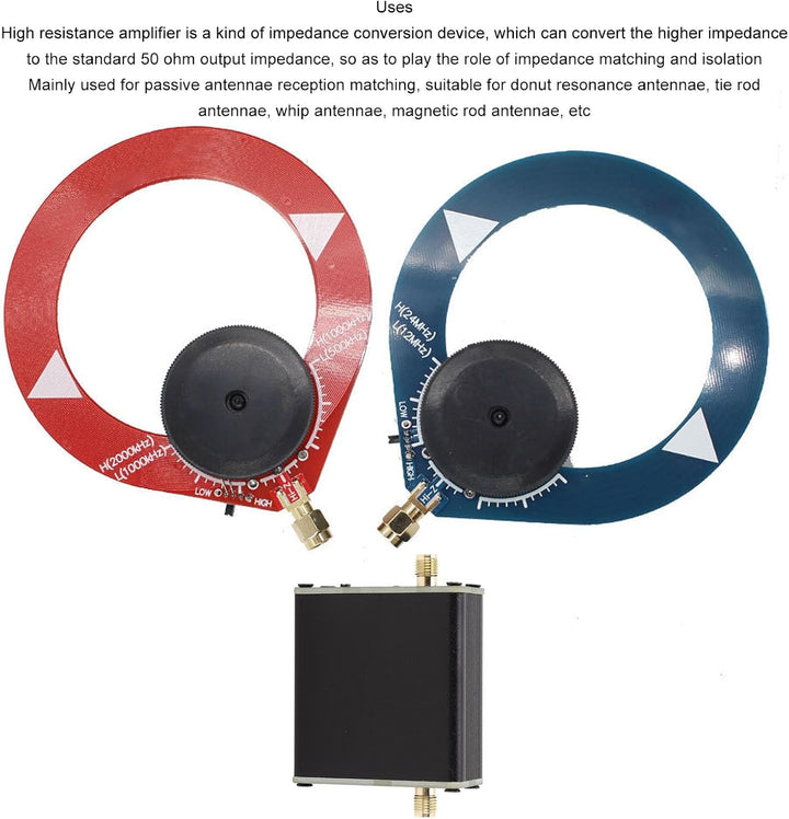 Hochohmiger Verstärker für Software Defined Radio, R-Malachit, Kleine Schleifenantennen, Donut-Anten