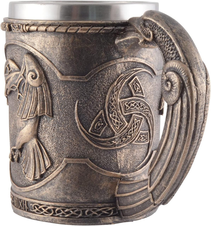 VOGLER Joh. Vogler GmbH Wikingerkrug Hugin und Munin, aus Kunststein angefertigt und Künstlerhand mi