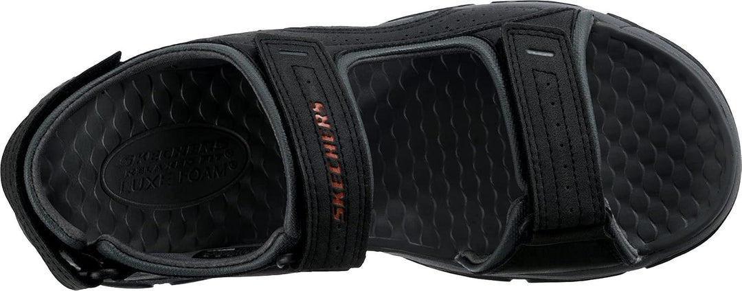 Skechers Herren Tresmen-Garo Open Toe Water Sandal 39.5 EU Black Synthetic, 39.5 EU Black Synthetic