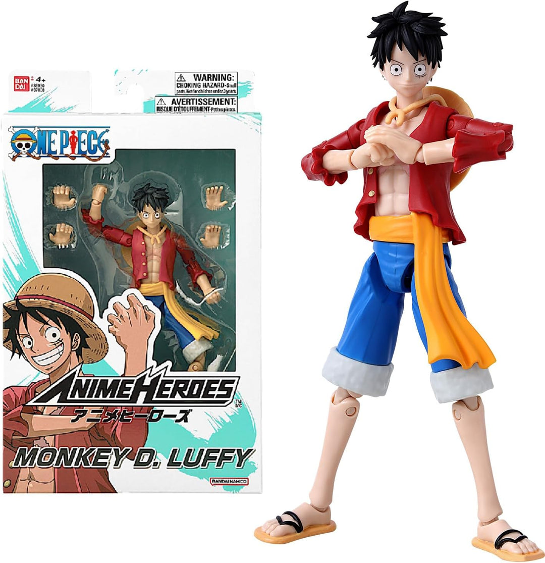 BANDAI – Anime Heroes – One Piece – Anime Heroes Figur 17 cm – Monkey D. Ruffy – 37008, Monkey D. Ru