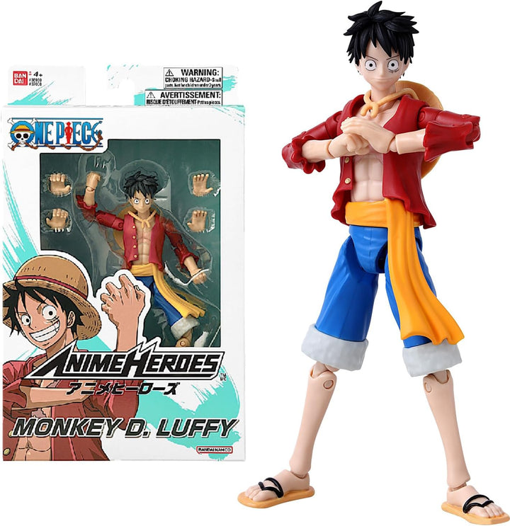 BANDAI – Anime Heroes – One Piece – Anime Heroes Figur 17 cm – Monkey D. Ruffy – 37008, Monkey D. Ru