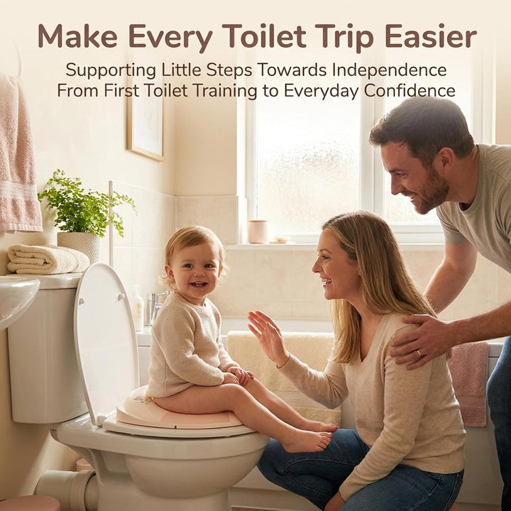 Bebamour klappbarer Kleinkind-Toilettensitz, tragbarer Reise-Toilettentrainer mit rutschfesten Aufla