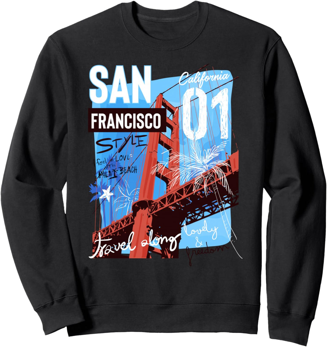 San Francisco California, Golden Gate Bridge San Francisco Sweatshirt