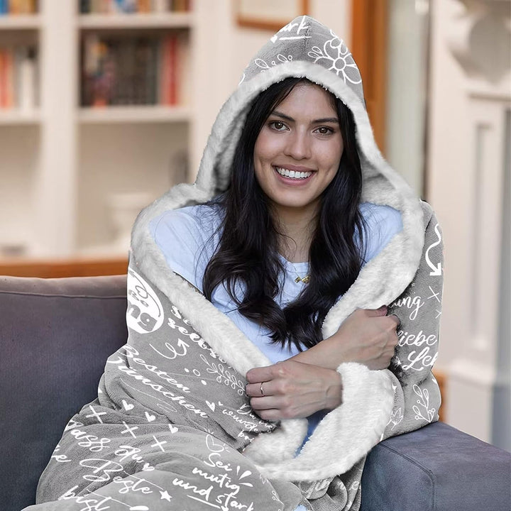 Beste Freundin Geschenke, Eine Dicke Umarmung für Dich Decke mit Ärmeln - Geschenk Freundin Geburtst