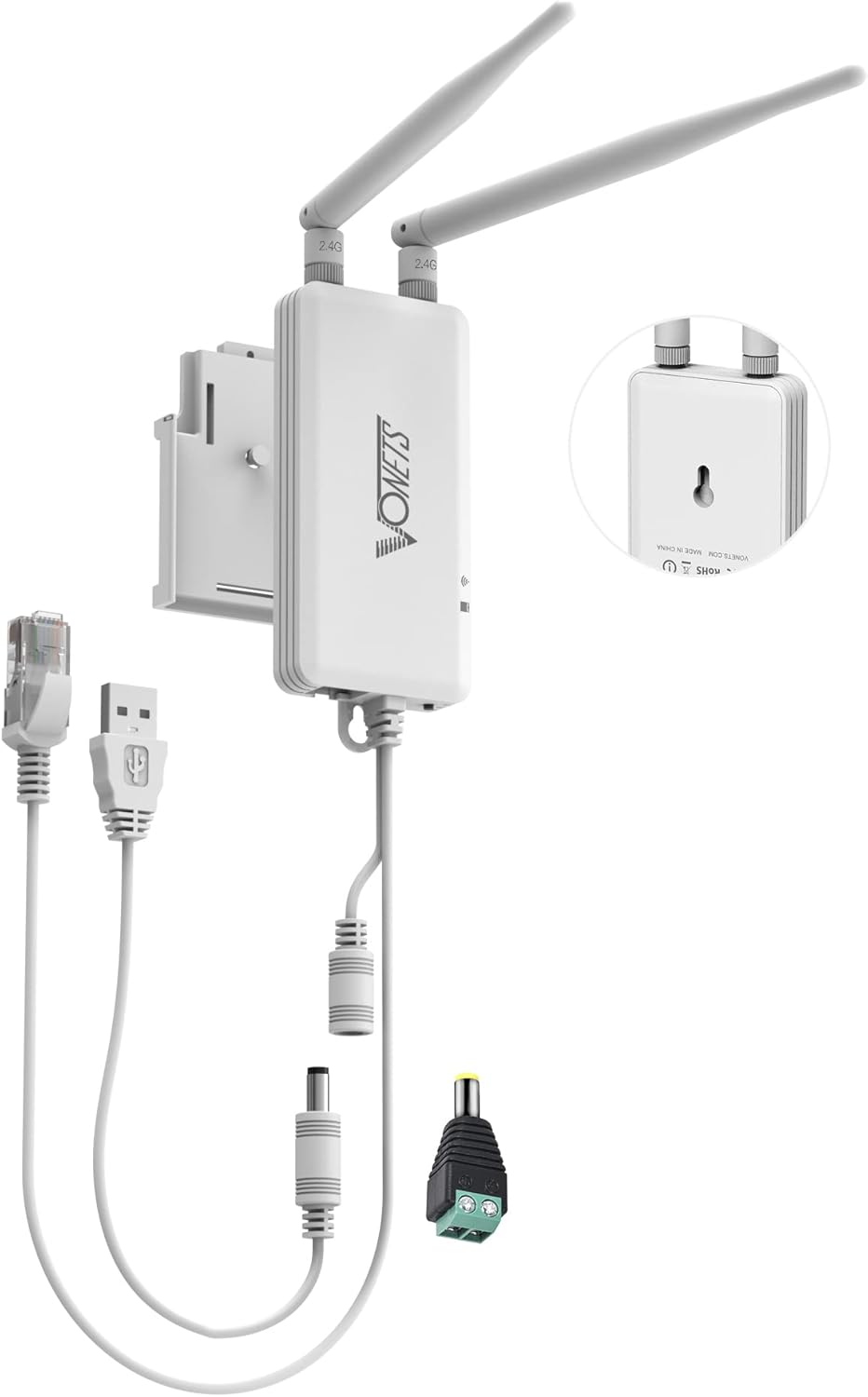 Vonets VAP11S 2,4 GHz industrieller Mini WLAN Router, Wireless Bridge/Repeater, 2 RJ45-Ethernet-Port