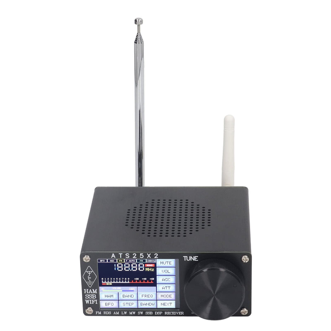 ATS25X2 Vollband Funkempfänger, DSP Empfänger FM LW MW SW SSB Kurzwellenempfänger mit 2,4 Zoll Farb