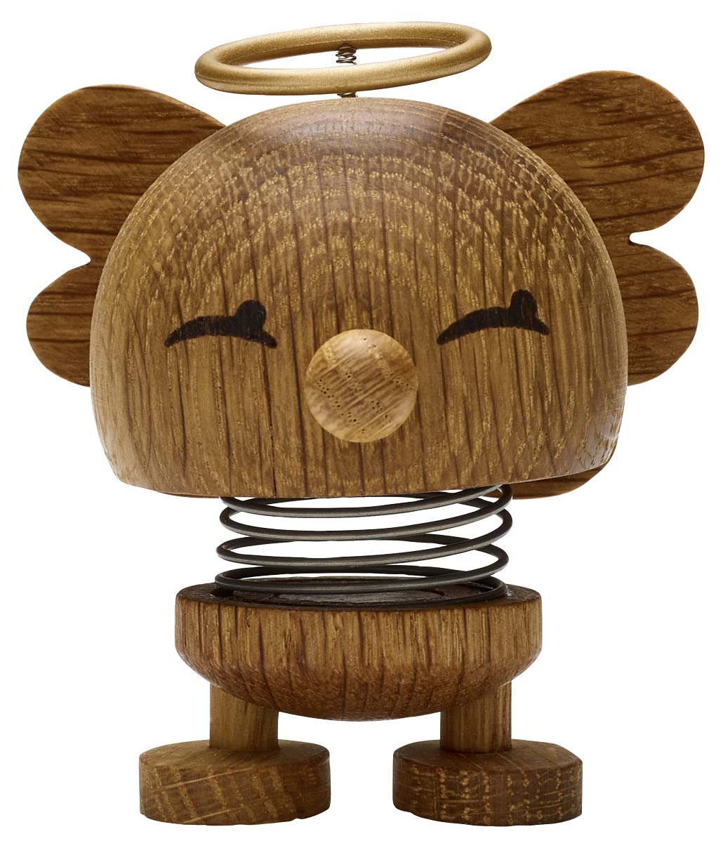 Hoptimist - Skandinavisches Design - Weihnachtsfigur - Small Angel Bimble - Höhe: 7,5 cm - Oak S Oak