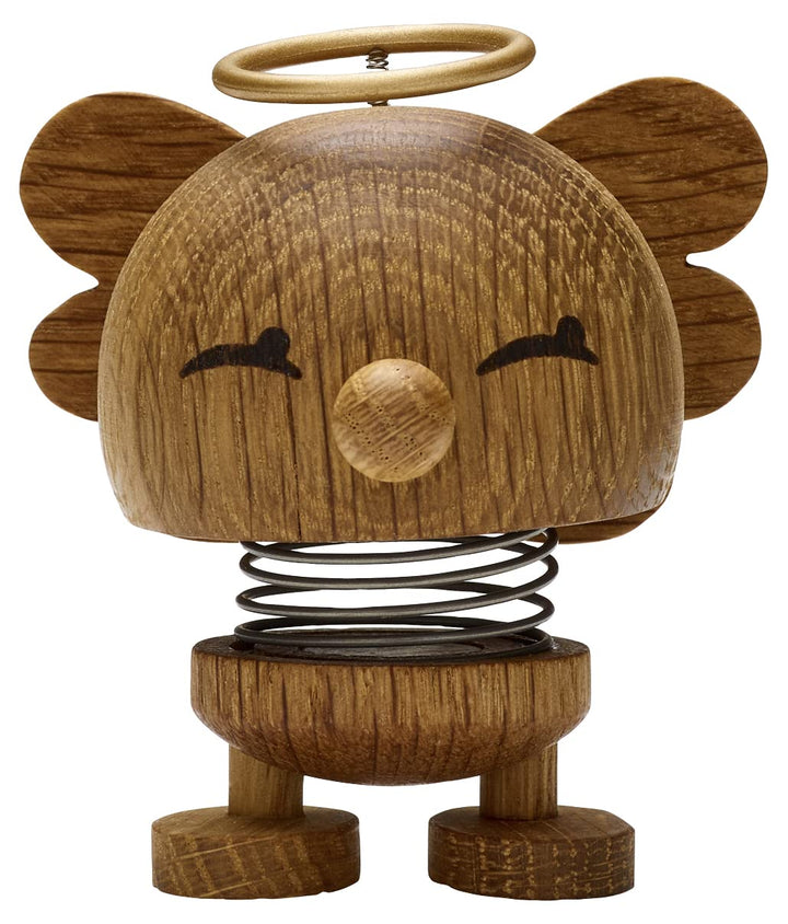 Hoptimist - Skandinavisches Design - Weihnachtsfigur - Small Angel Bimble - Höhe: 7,5 cm - Oak S Oak