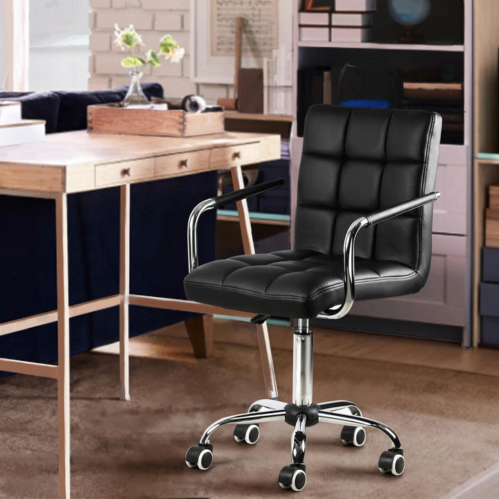 Yaheetech Bürostuhl ergonomischer Schreibtischstuhl Drehstuhl Drehocker Arbeitshocker mit abnehmbare