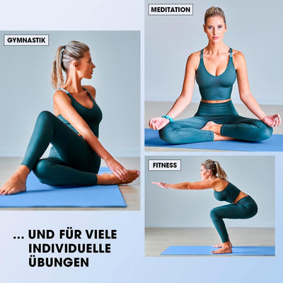 #DoYourFitness Yogamatte rutschfest | 183cm x 61cm oder XXL 190cm x 100cm | Stärke von 0,8cm bis 2cm