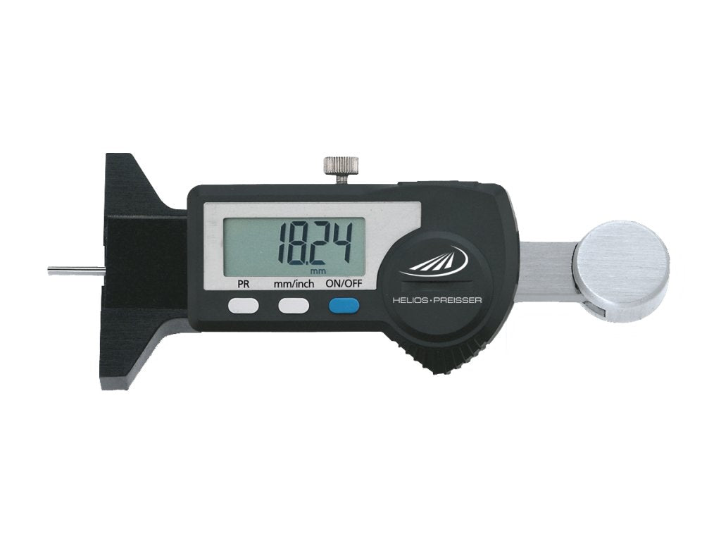 Helios Preisser Digitaler Kleintiefenmessschieber 25 mm, Brückenlänge 48 mm