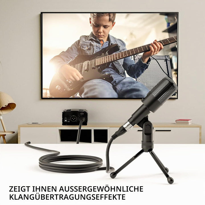 NUOSIYA XLR Kabel 6m 6 Farben XLR Mikrofon Splitterkabel Adapter, 3-Pin XLR Stecker auf Buchse Mikro