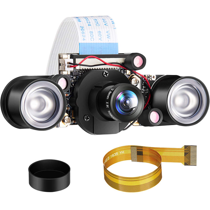 Weewooday Kompatibel mit Raspberry Pi Kamera Tag und Nachtsicht, IR-Cut Video Kamera 1080p HD Webcam