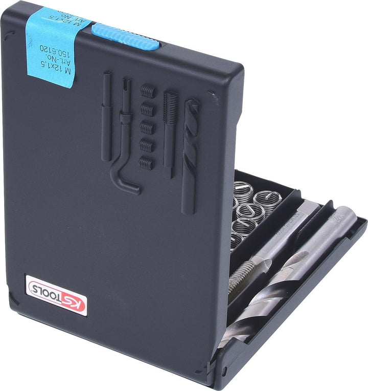 KS Tools 150.6120 Nirostahl Gewinde-Reparatur-Satz M12x1,5x16,5mm, 14-tlg.