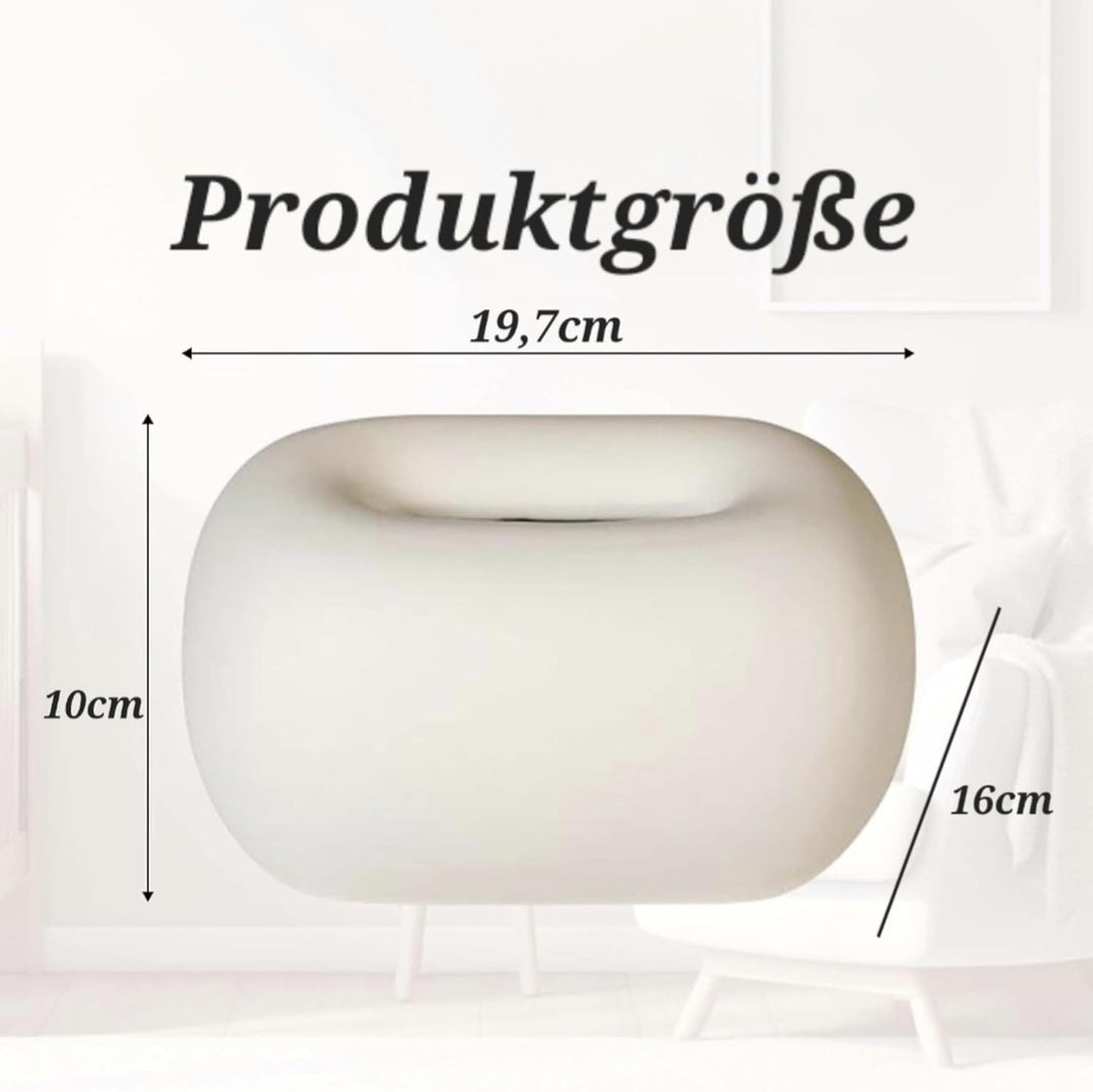Keramik Kosmetiktücherbox, Tissue Box für Wohnzimmer Badezimmer und Flur, Dekorativer Taschentücher