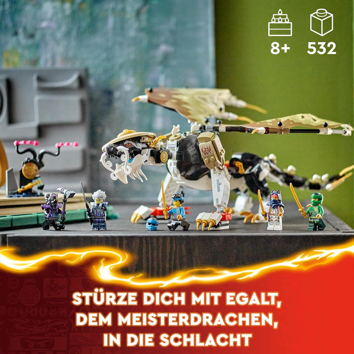 LEGO NINJAGO Egalt der Meisterdrache, Ninja-Set mit Drachen-Spielzeug & NINJAGO Riyu der Babydrache,