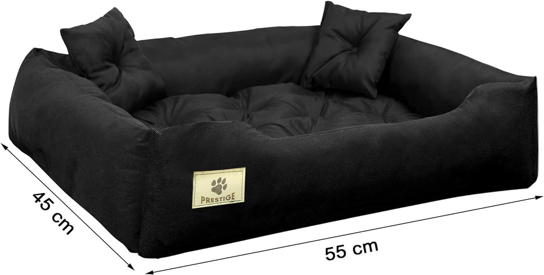 Hundebett Hundekissen Katzenbett Tierbett Hundesofa Wasserdicht Grau/Schwarz für grosse mittelgrosse