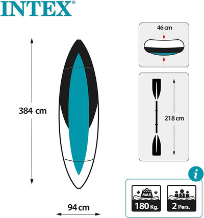Intex - Aufblasbarer Kajak K2 Excursion Pro Kajak, K2 Excursion Pro Kajak