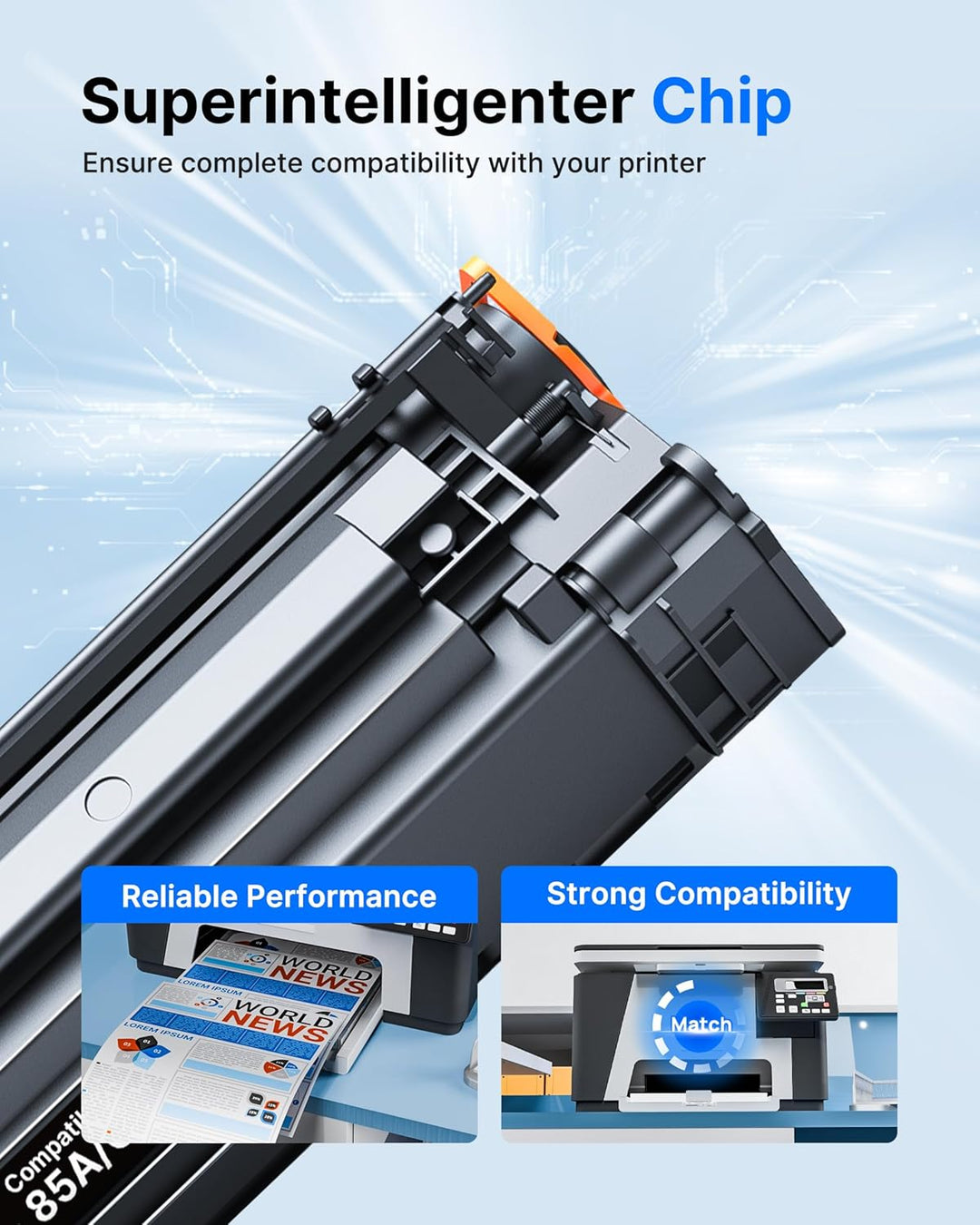 GPC IMAGE 85A CE285A Toner Schwarz Kompatibel für HP CE285A 85A Toner für HP Laserjet P1102W P1102 P