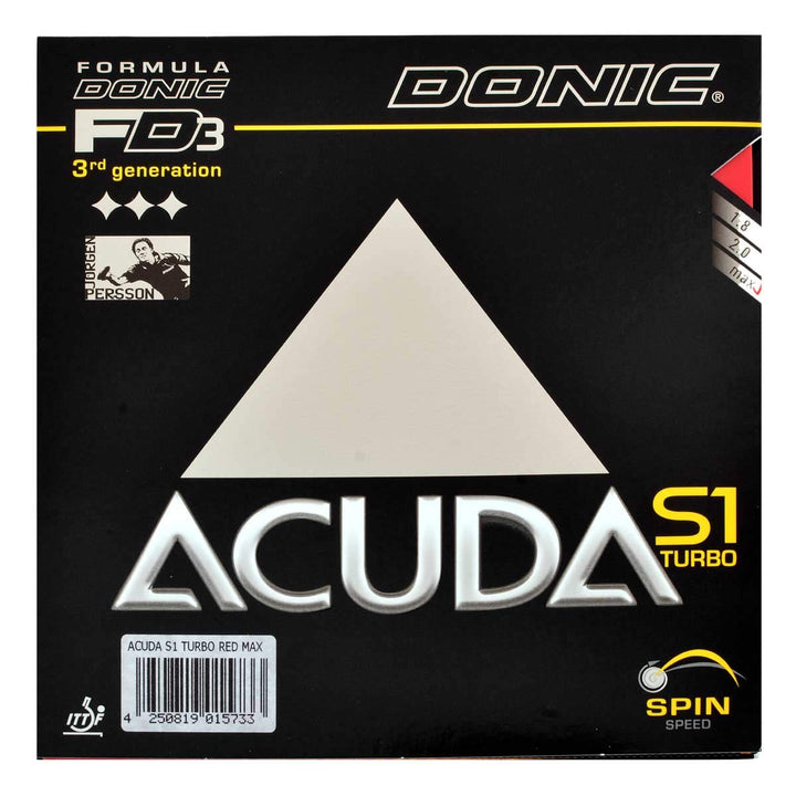 DONIC Belag Acuda S1 Turbo Rot max., Rot max.