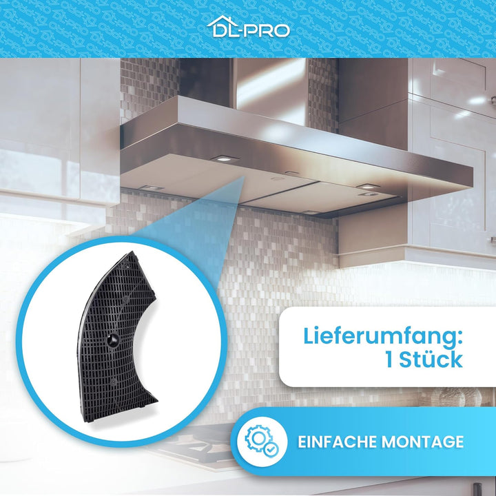 DL-pro 2 x Kohlefilter für Whirlpool 484000008582 AMC859 AEG Electrolux 902979380/0 Bosch 00647277 T