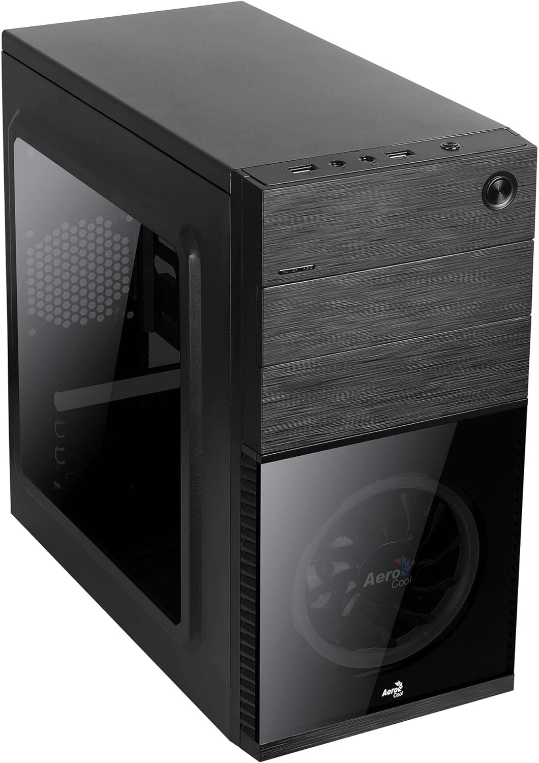 Aerocool CS105BL, Computergehäuse, Acrylfenster, Frontlüfter Blau CS105, Blau CS105