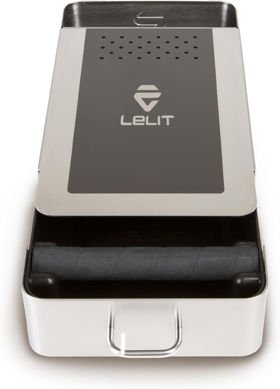 LELIT PLA360M, Abschlagschublade, Mikrofasertuch und Pinsel, Edelstahl Abschlagschublade Single, Abs