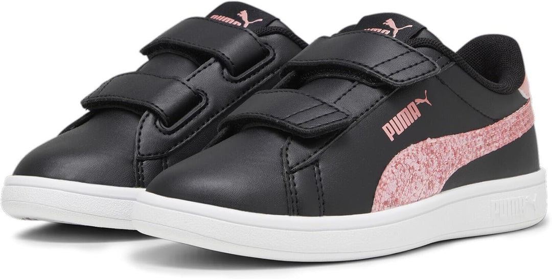PUMA Mädchen Smash 3.0 L Star Glow V Ps Sneaker 28 EU Puma Black Peach Smoothie Puma White, 28 EU Pu