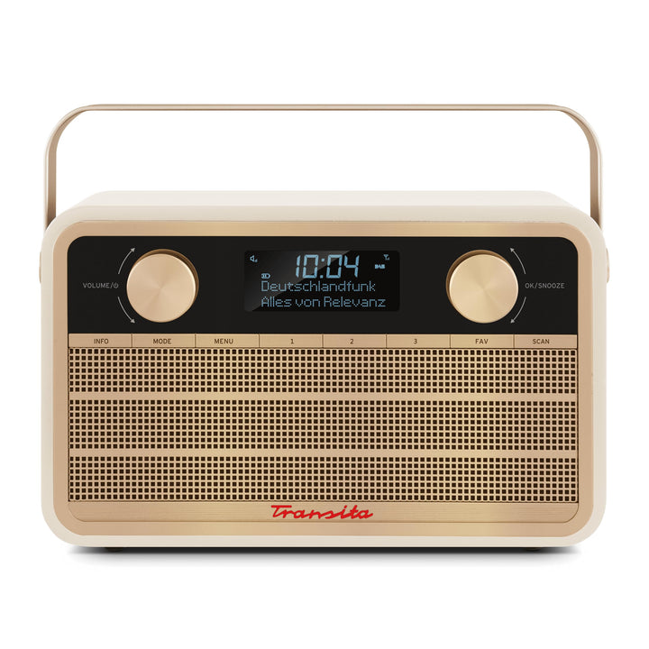 TechniSat Transita 120 tragbares DAB Radio (DAB+, UKW, 24 Stunden Akku, Aux In, Wecker, 2 Weckzeiten