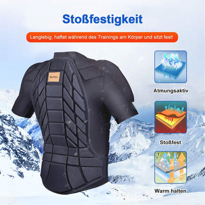 BenKen Skiing Body Short Protector Schutzausrüstung Pad mit Futter Motor Brust Schulter Rückenschutz