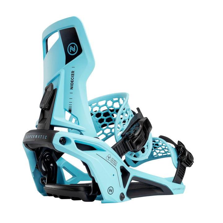 Nidecker OG Supermatic Snowboard Bindungen – Auto Open System mit verstellbarem Highback M (EU 37.5