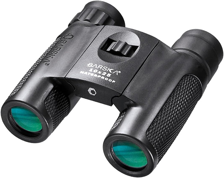Barska Fernglas - Blackhawk 10x25, wasserdicht und faltbar, inkl. Tragetasche und Umhängeband, BA-AB