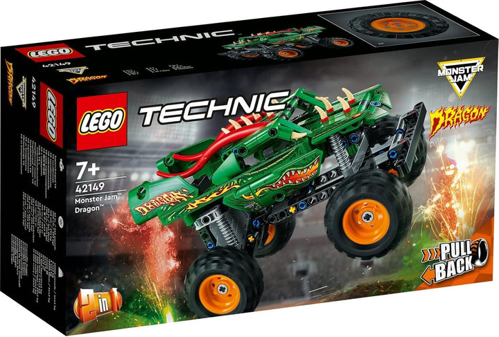 Lego Technic 3er Set: 42149 Monster Jam Dragon, 42150 Monster Jam Monster Mutt Dalmatian & 30655 Gab