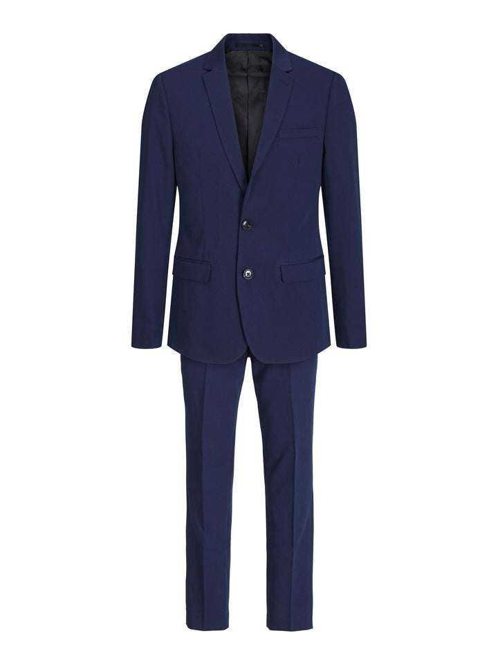 JACK &amp; JONES Boy Einreihiger Blazer und Hose JPRSOLAR Anzug Junior 170 Medieval Blue, 170 Medieval B