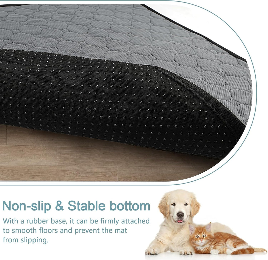 2 Stück Welpenunterlagen Waschbar, 100 × 75cm Super Saugfähig PIPI Matten für Hunde, Wiederverwendba