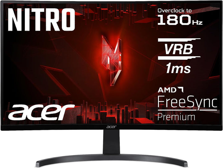Acer Nitro ED273 S3 Gaming Monitor 27 Zoll (69 cm Bildschirm) Full HD, 165 Hz (180Hz OC), 1ms(VRB),