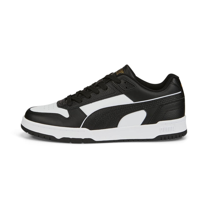 PUMA Unisex Rbd Game Low Leichtathletik-Schuh 45 EU Puma Black Puma White Puma Team Gold, 45 EU Puma